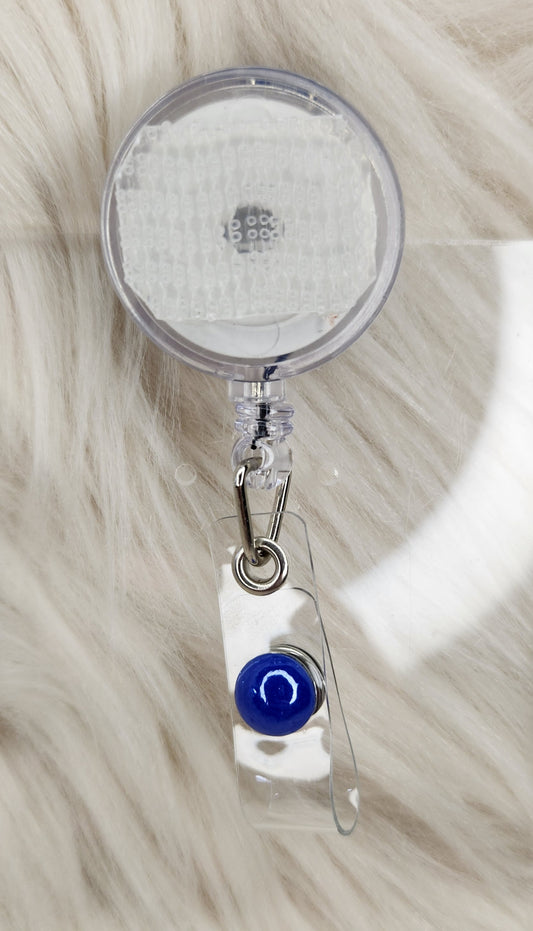 Dark Blue Basic Badge Reel(Alligator Clip)