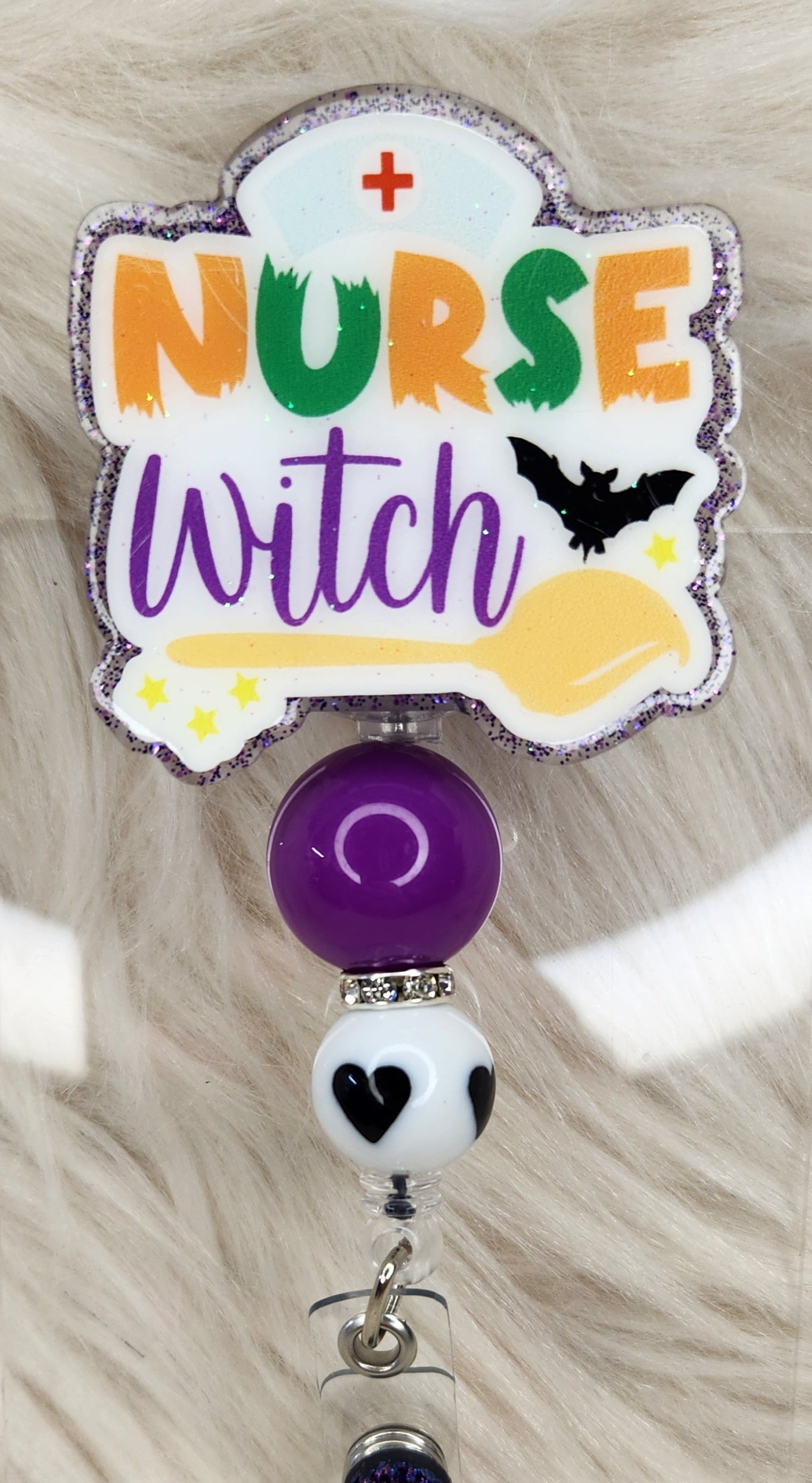 Nurse Witch Badge Reel