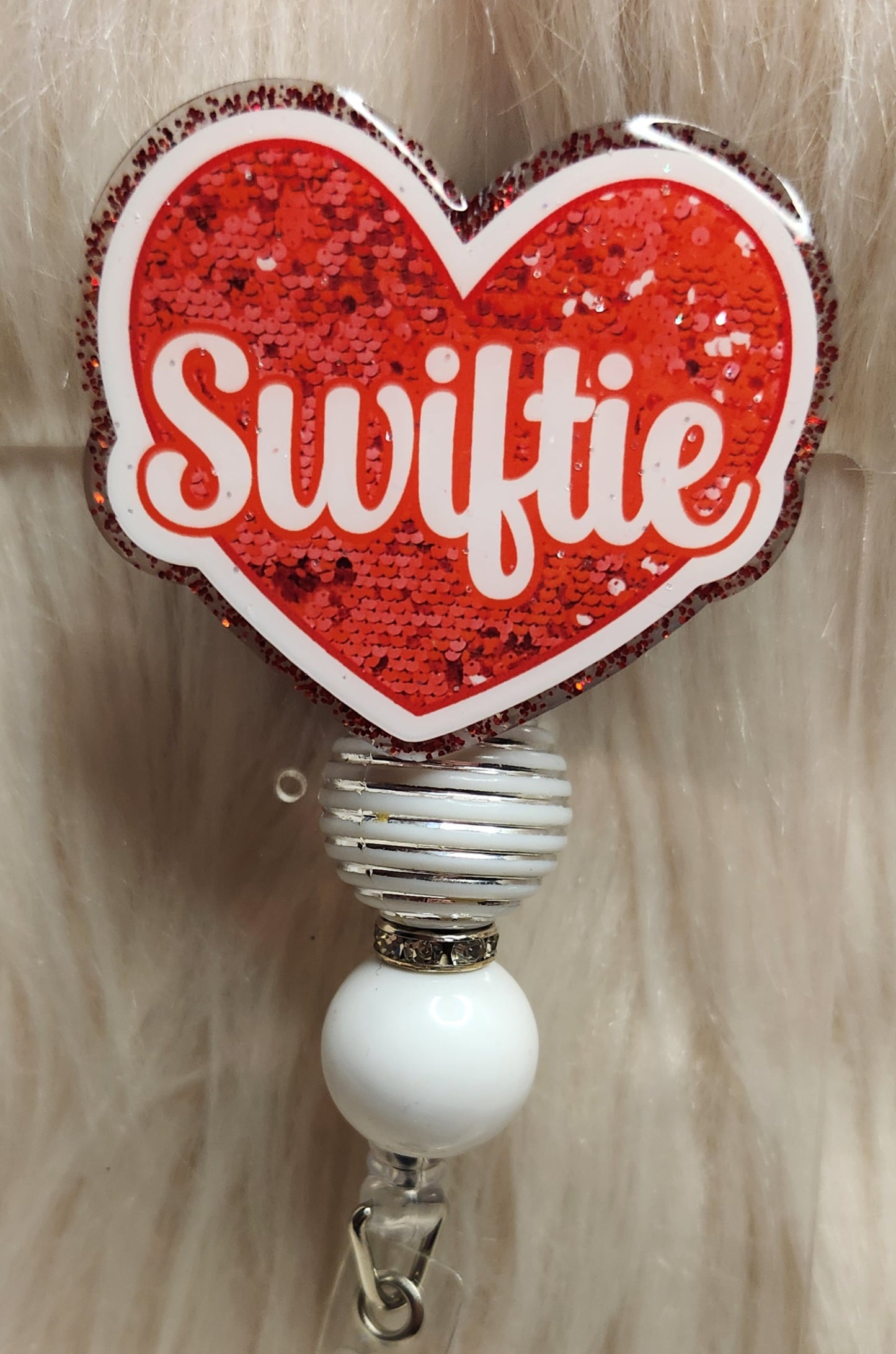 Swiftie #2 Heart Badge Reel Face