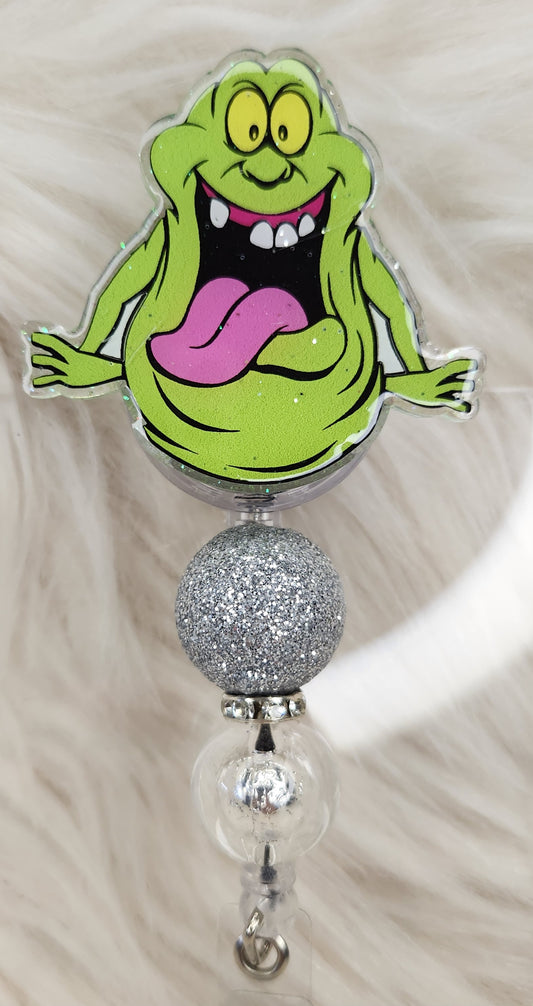 Green Ghost Badge Reel Face