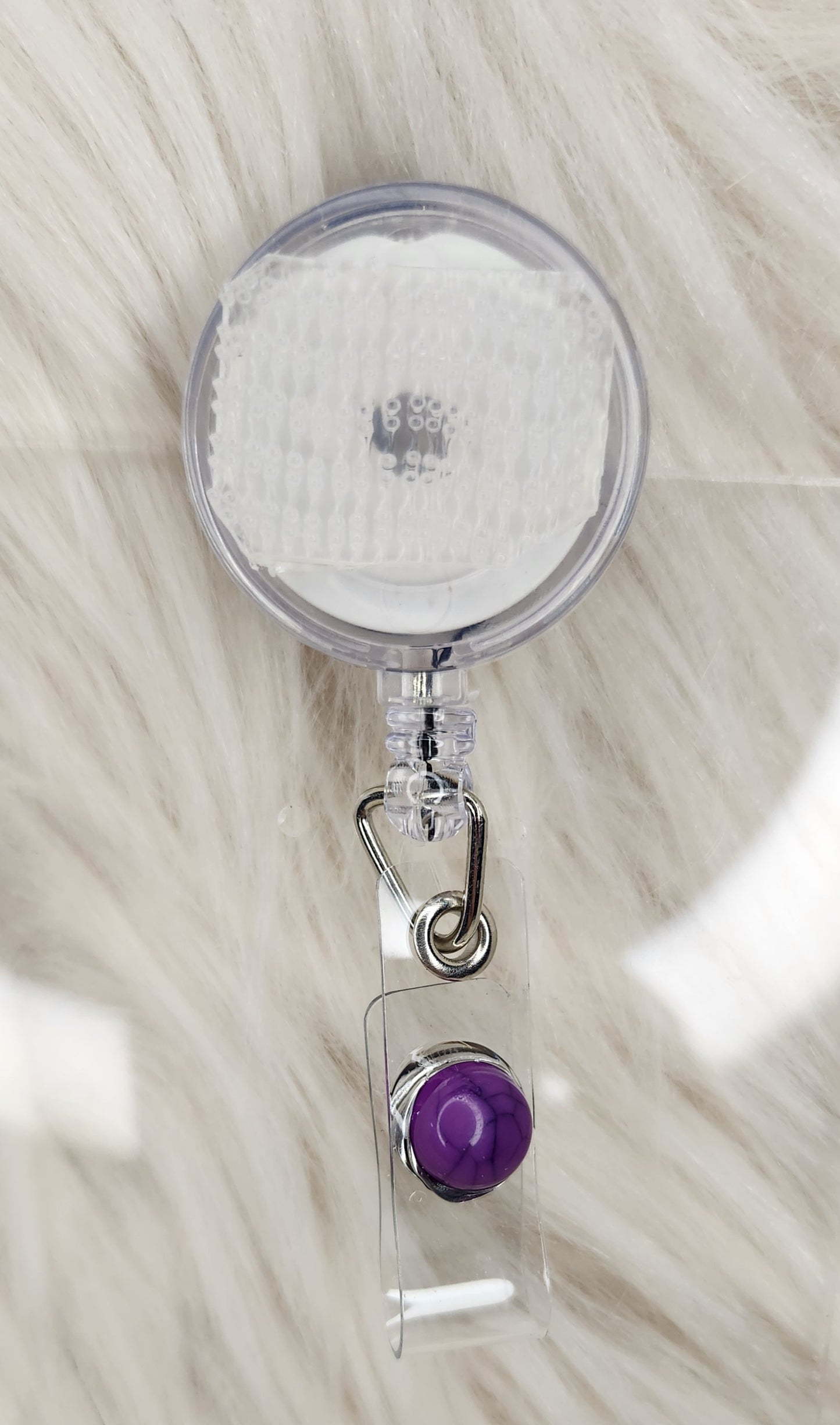 Purple Basic Badge Reel(Alligator Clip)