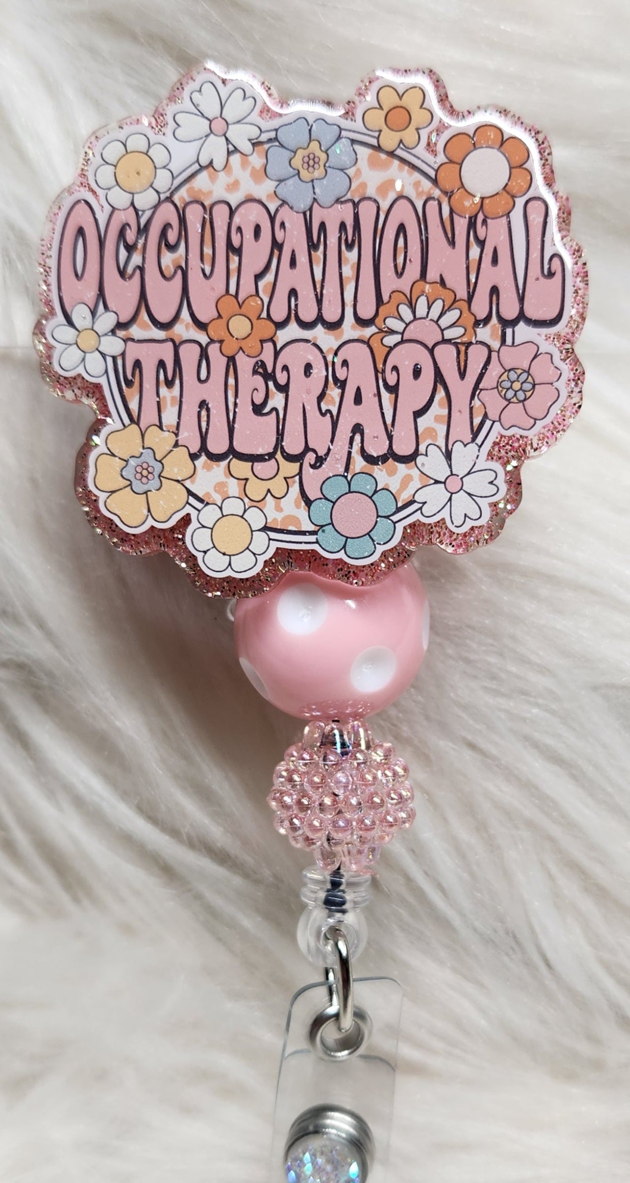 Occupational Therapy Badge Reel Face