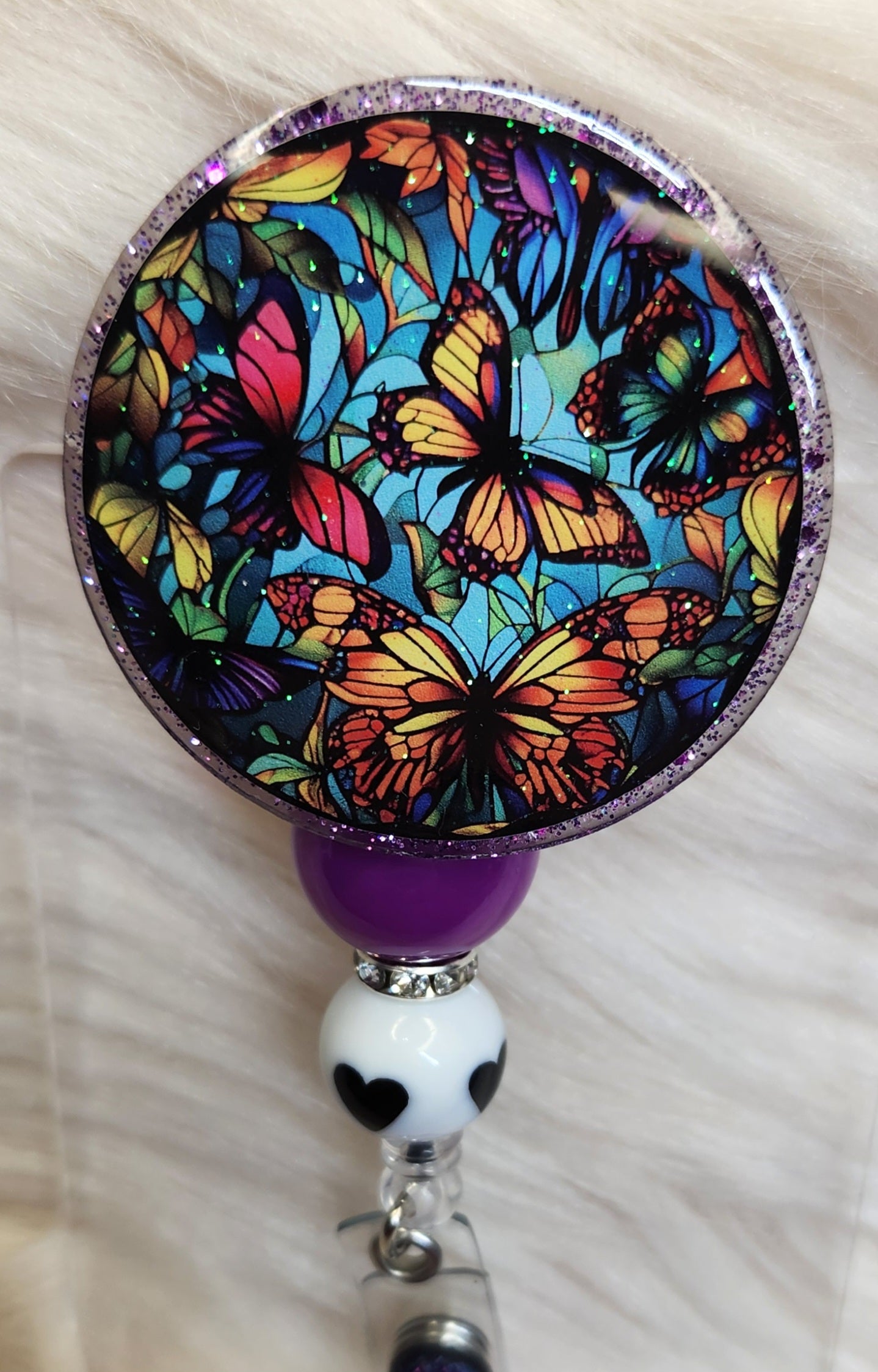 Butterfly Badge Reel Face