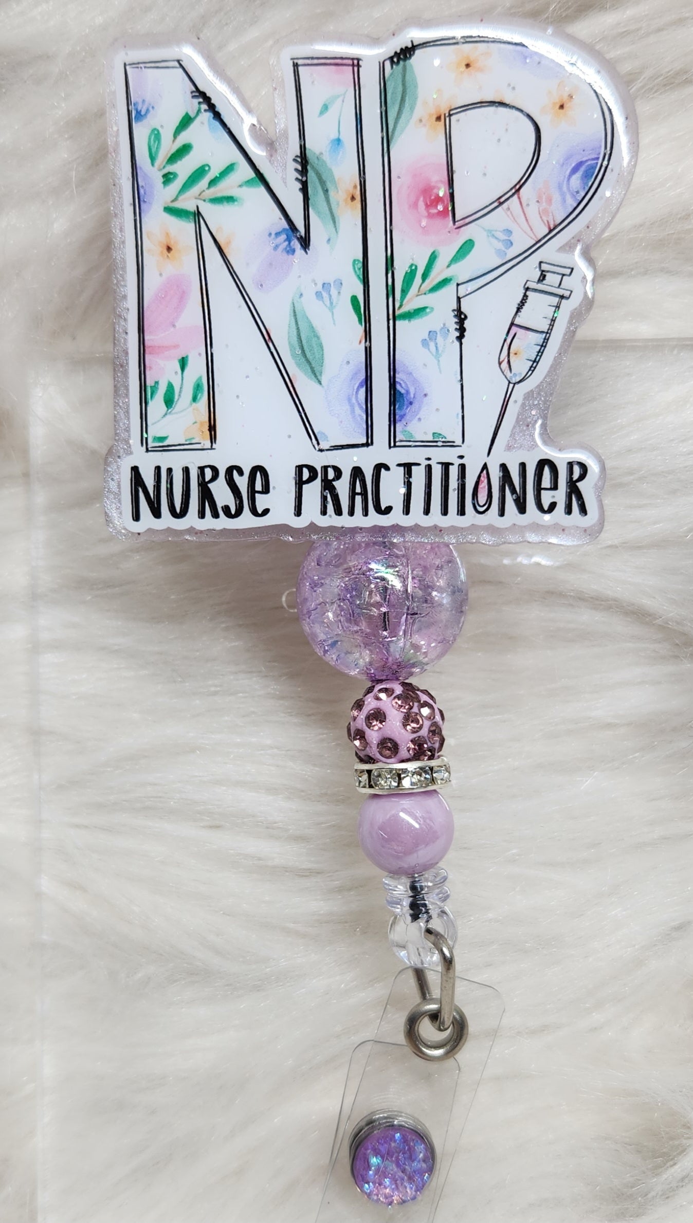 Nurse Practitioner Badge Reel Face