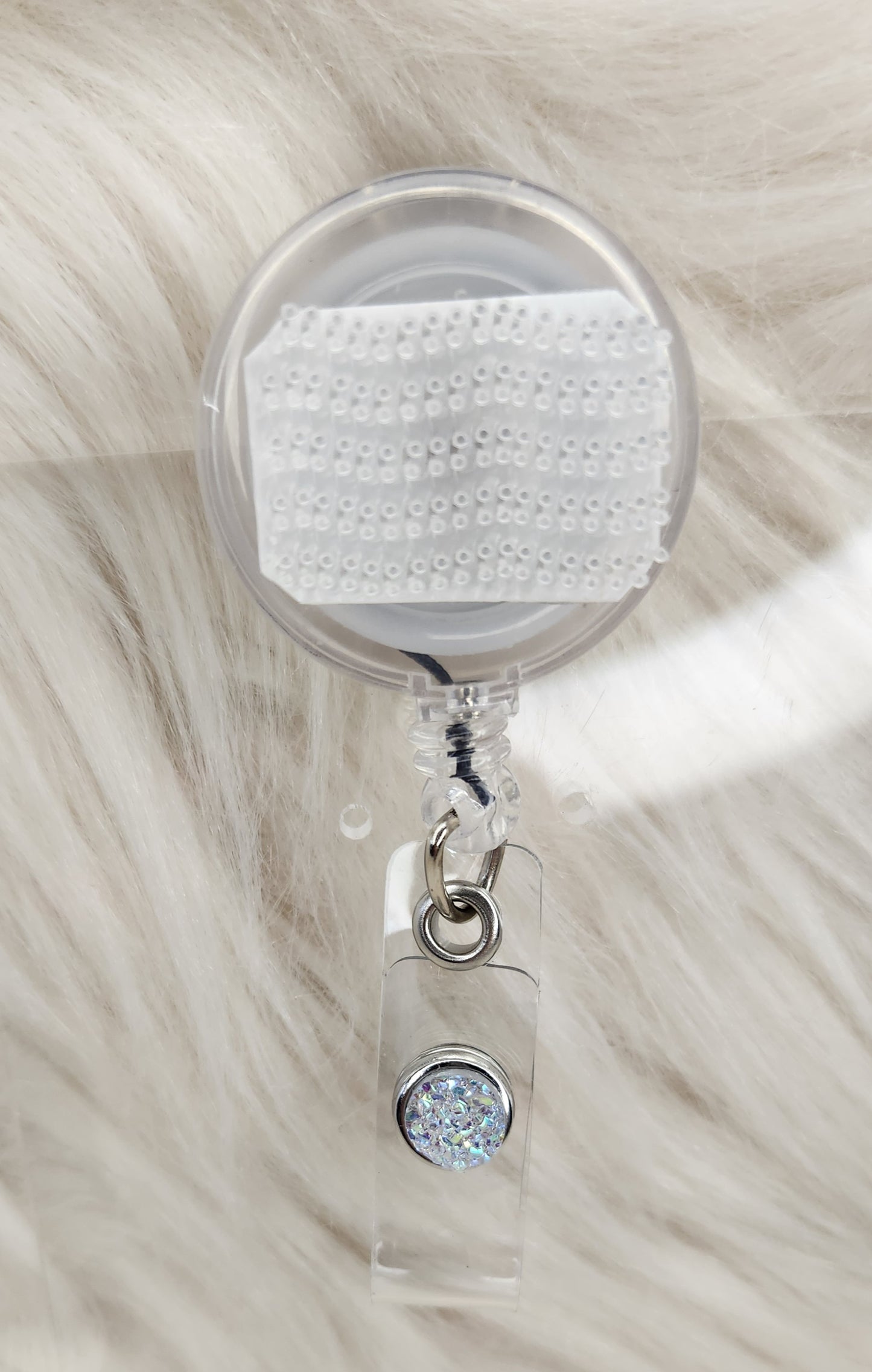 Iridescent Basic Badge Reel(Alligator Clip)
