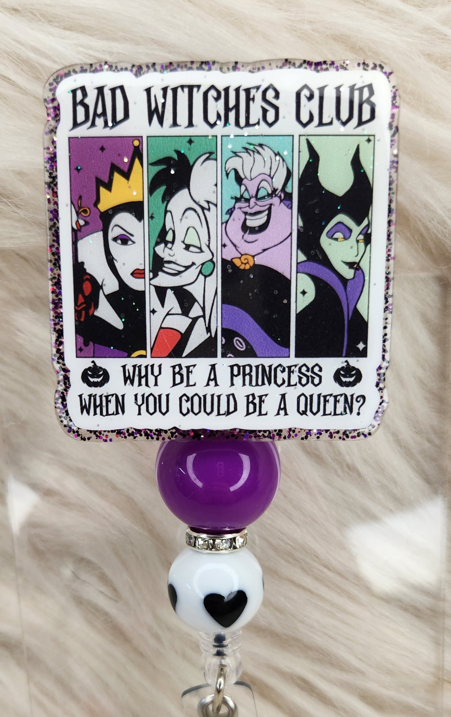 Bad Witches Club Badge Reel Face
