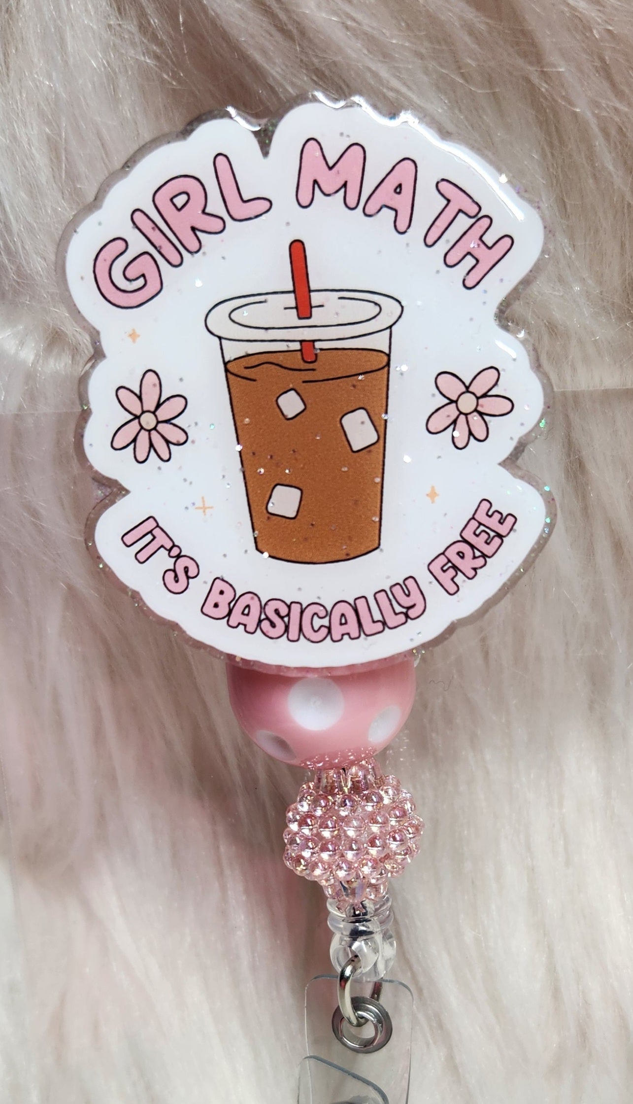 Girl Math #1 Badge Reel Face
