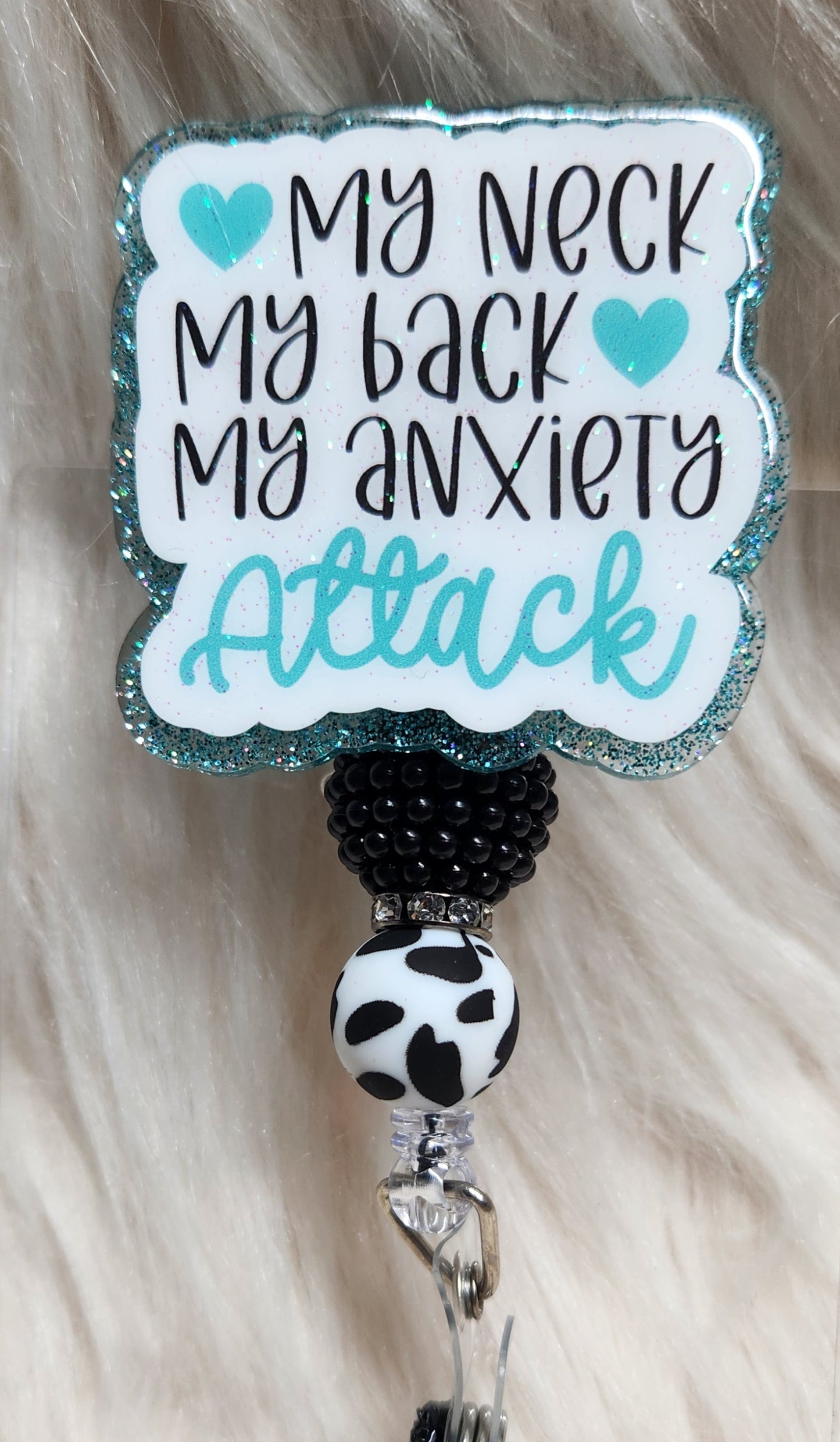 My Neck My Back Badge Reel Face
