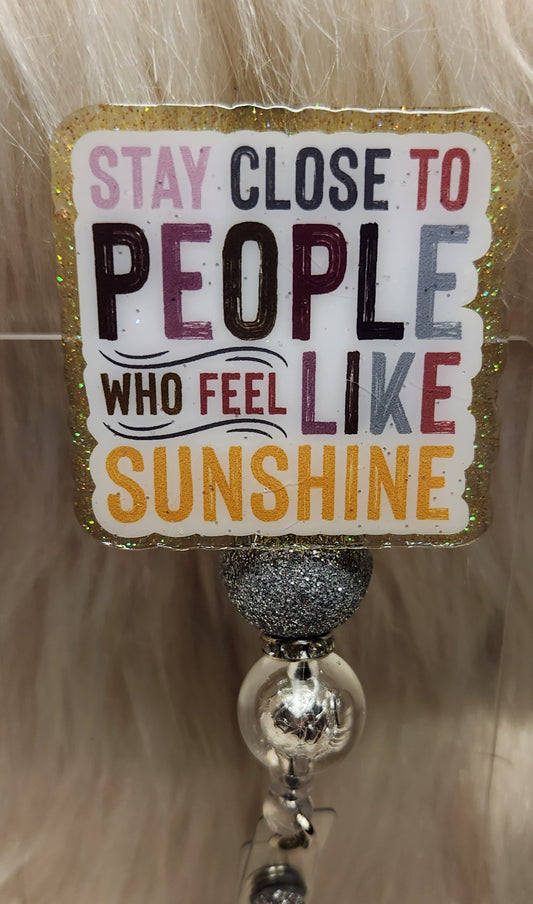 Sunshine Badge Reel Face
