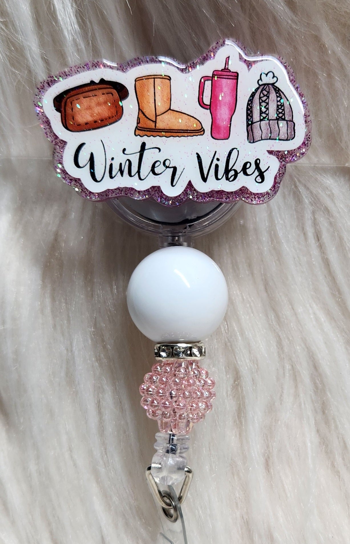 Winter Vibes Badge Reel Face