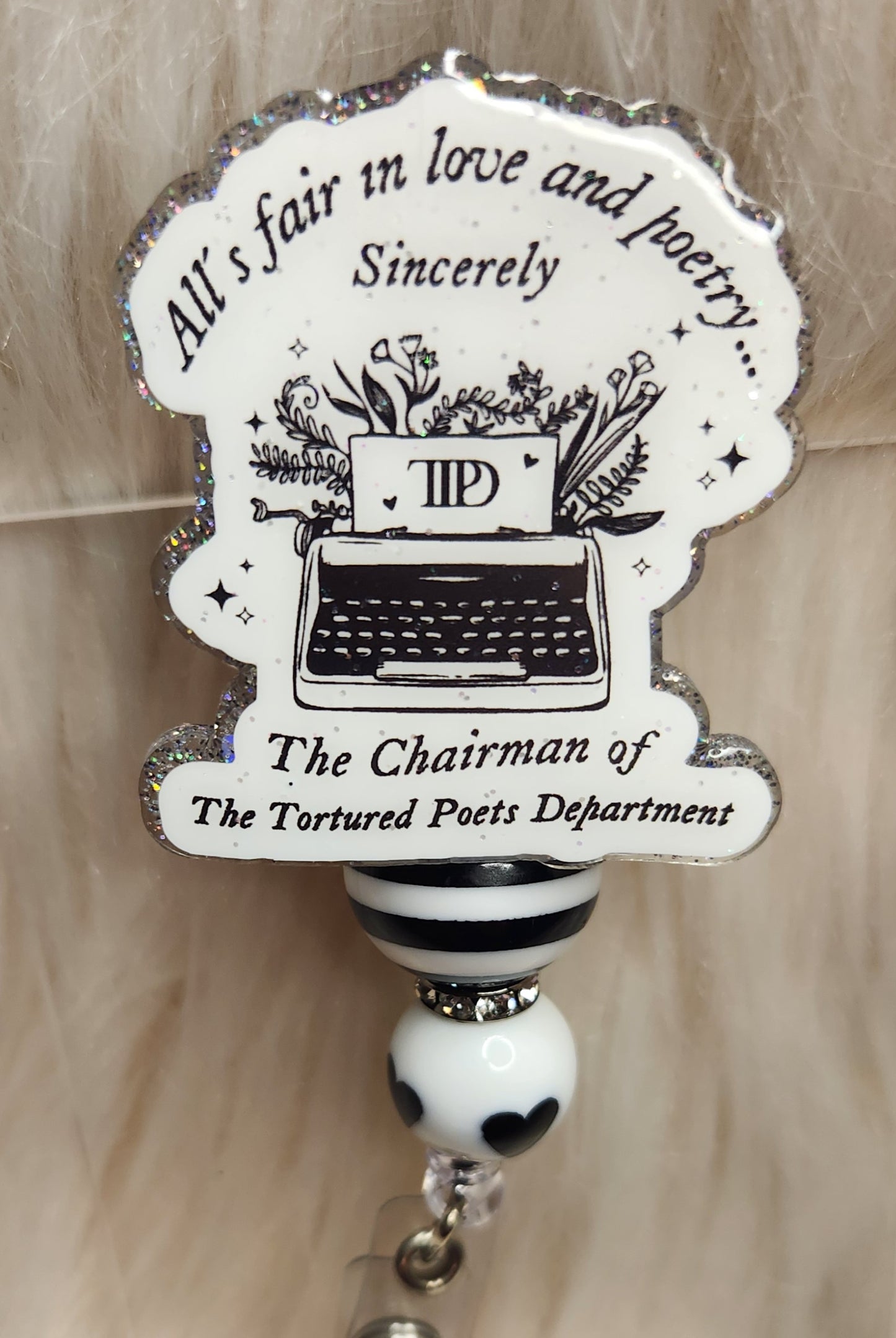 Love and Poetry Badge Reel Face