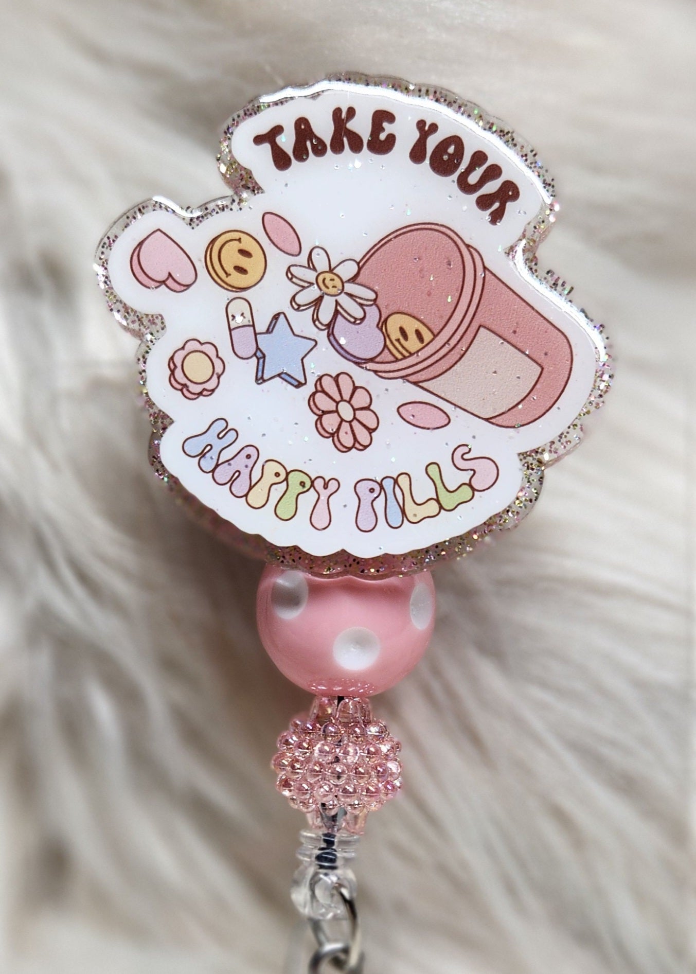 Happy Pills #1 Badge Reel Face