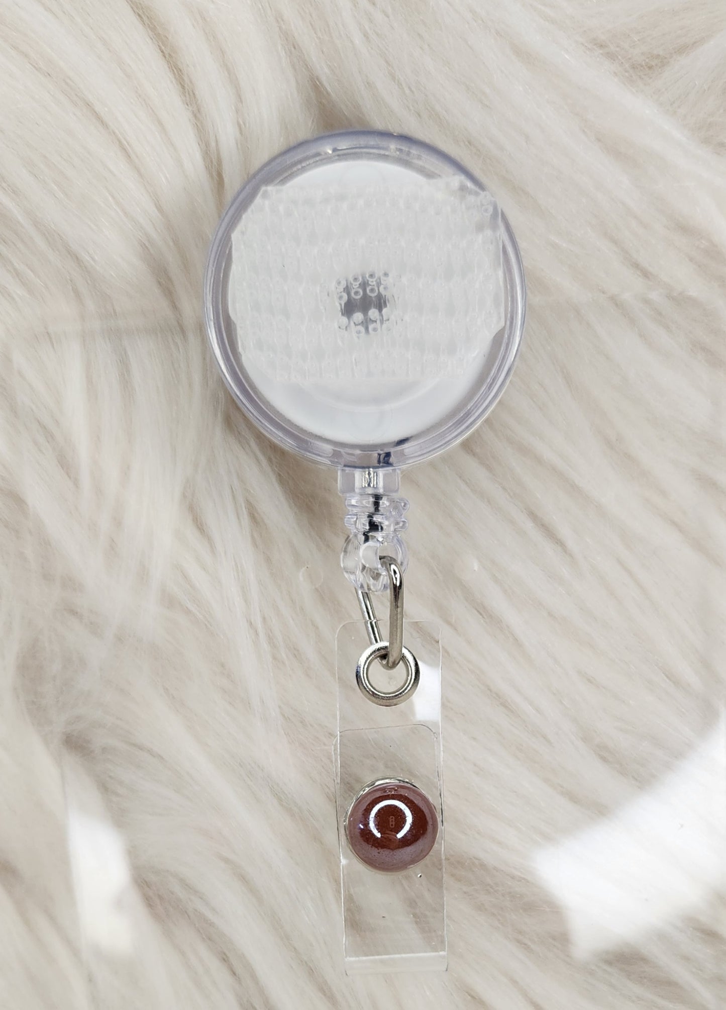 Brown Basic Badge Reel(Alligator Clip)