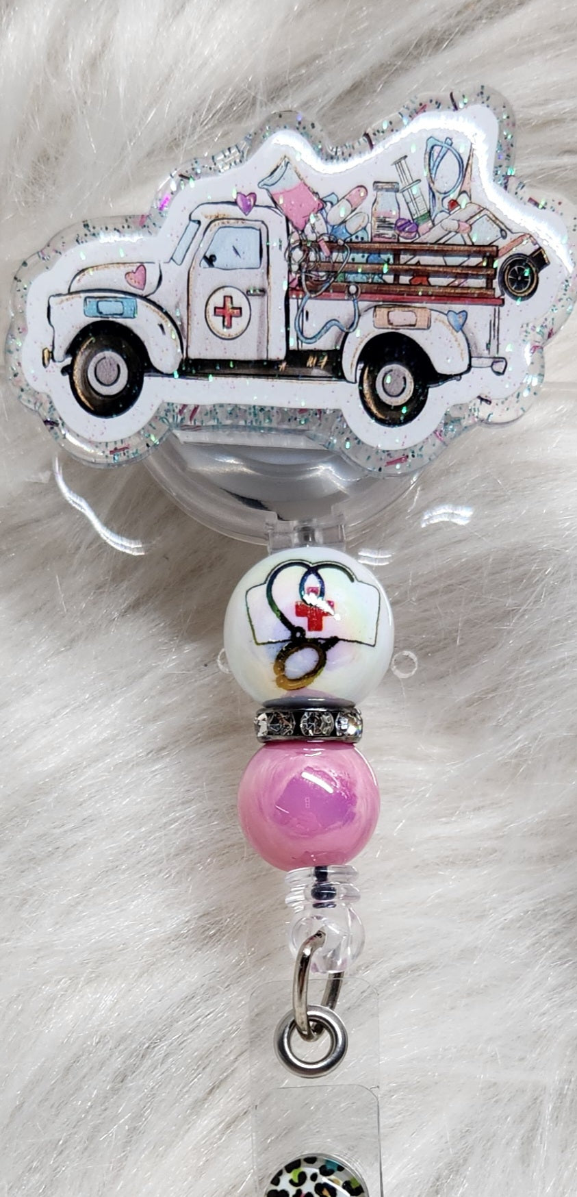Medical Truck Badge Reel Face