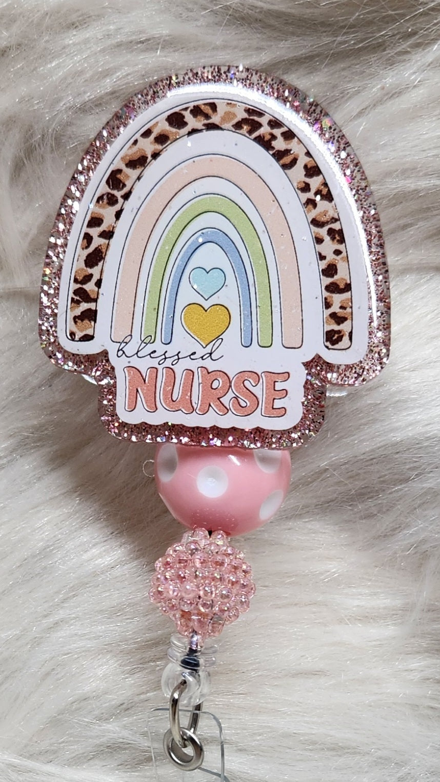 Blessed Nurse Badge Reel Face